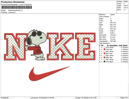 Nike Snoopy Pose