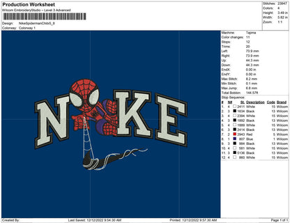 Nike Spiderman Chibi