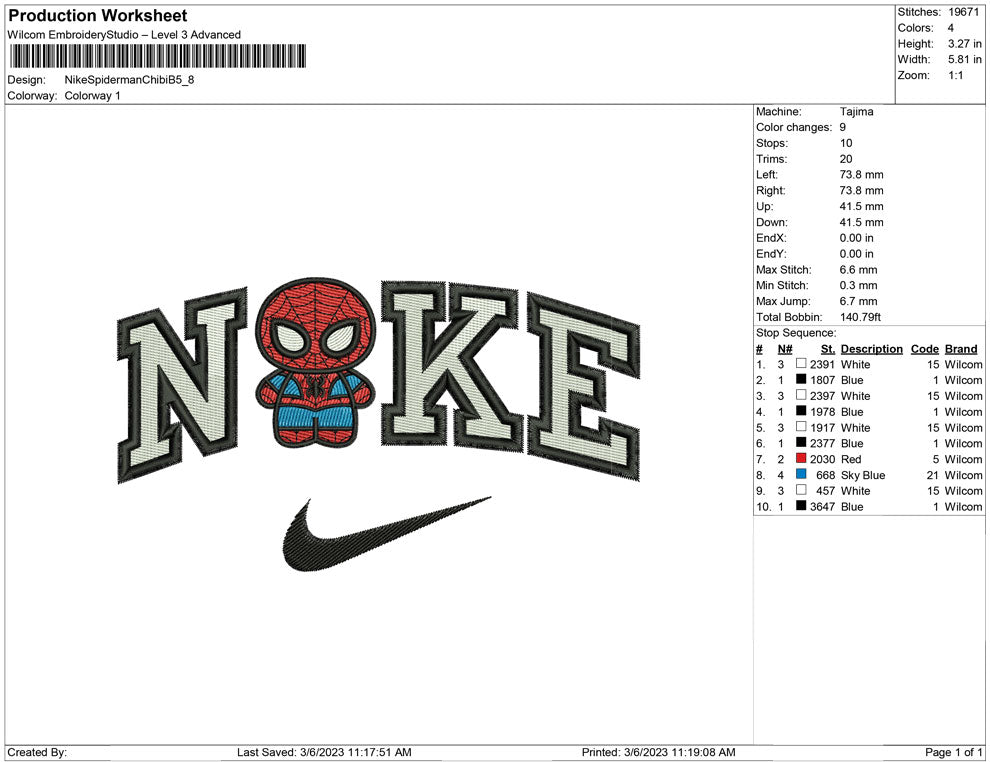 Nike Spiderman Chibi B – Embrobuy