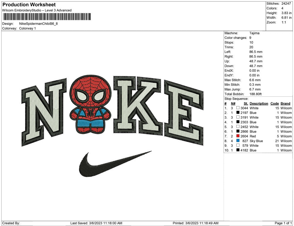 Nike Spiderman Chibi B