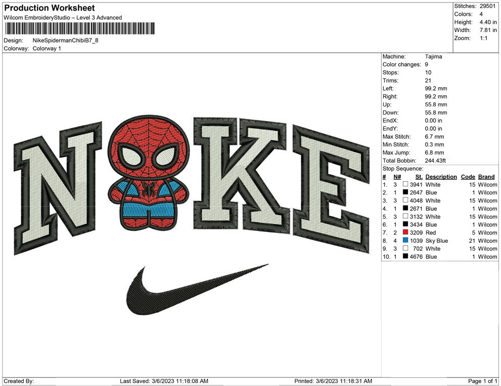 Nike Spiderman Chibi B