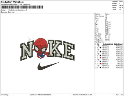 Nike Spiderman Chibi jump