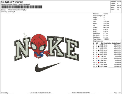 Nike Spiderman Chibi jump