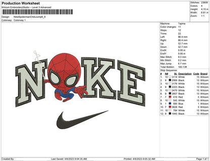 Nike Spiderman Chibi jump