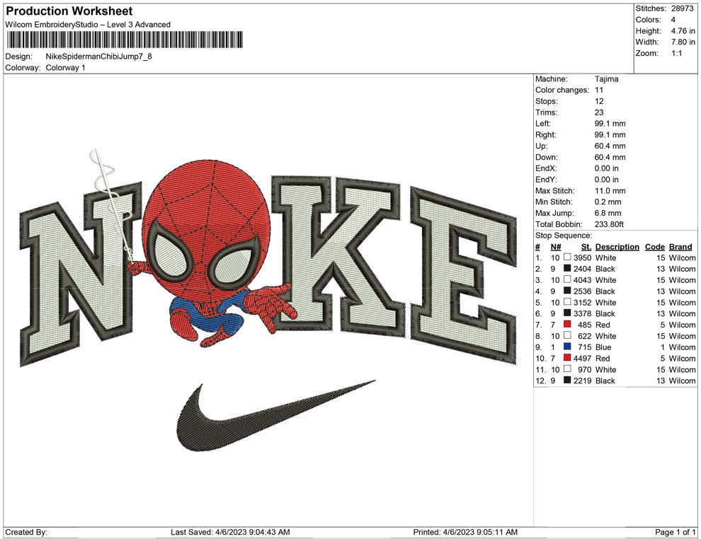 Nike Spiderman Chibi jump