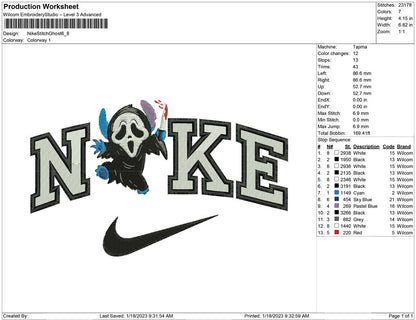Nike Stitch Ghost Face