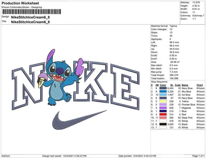 Nike Stitch with Ice Cream