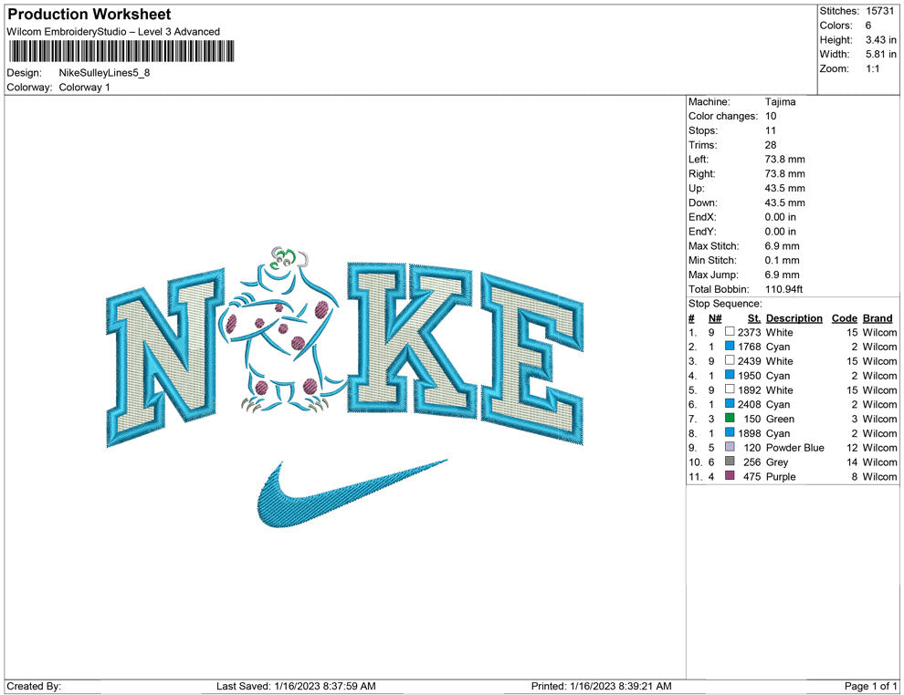 Nike Sulley Lines
