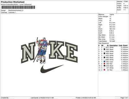 Nike Suzuki hockcey