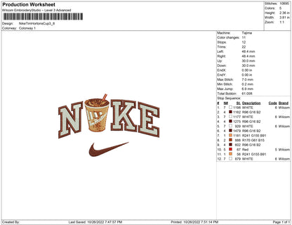 Nike Tim Hortons cup