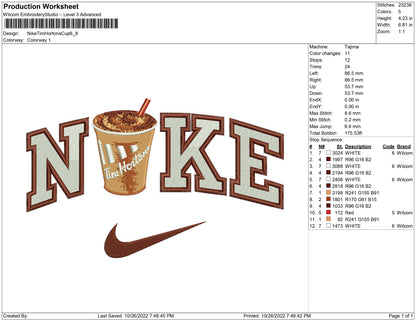 Nike Tim Hortons cup