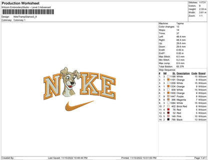 Nike Fill Tramp Glance Dog