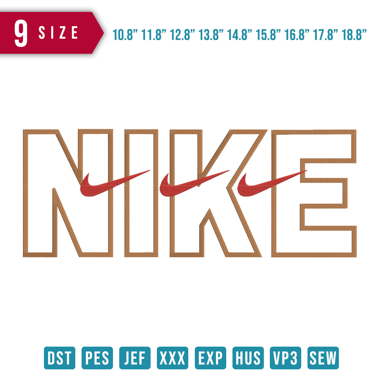 Nike Triple swoosh BIG 9 size