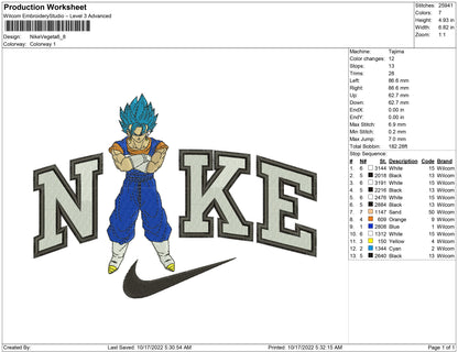 Nike Vegeta