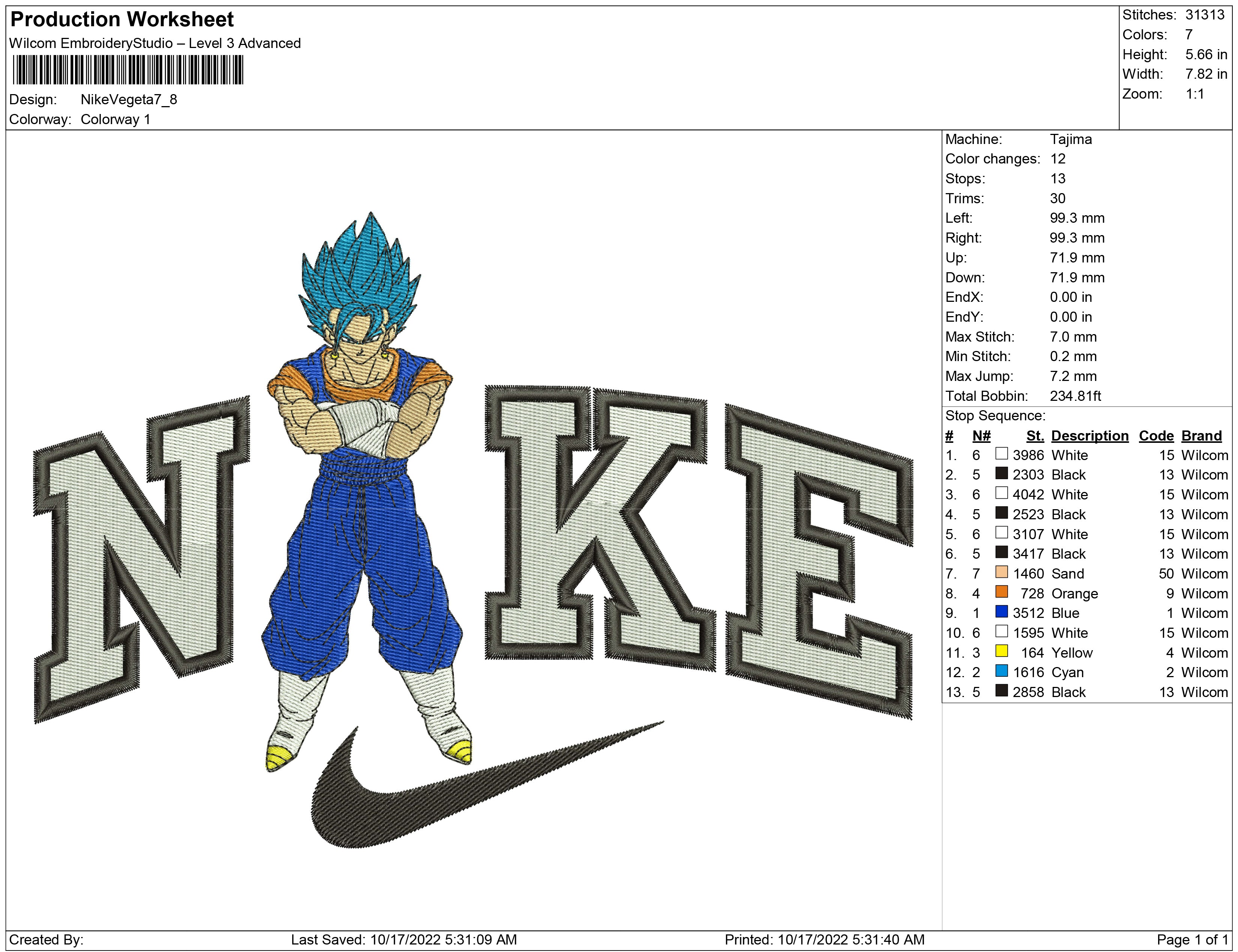 Vegeta nike discount