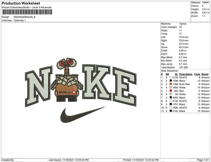 Nike Walle Robot