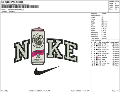 Nike White Claw Bottle