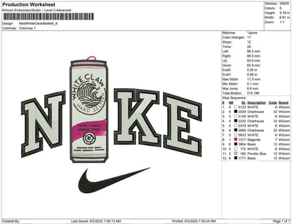 Nike White Claw Bottle