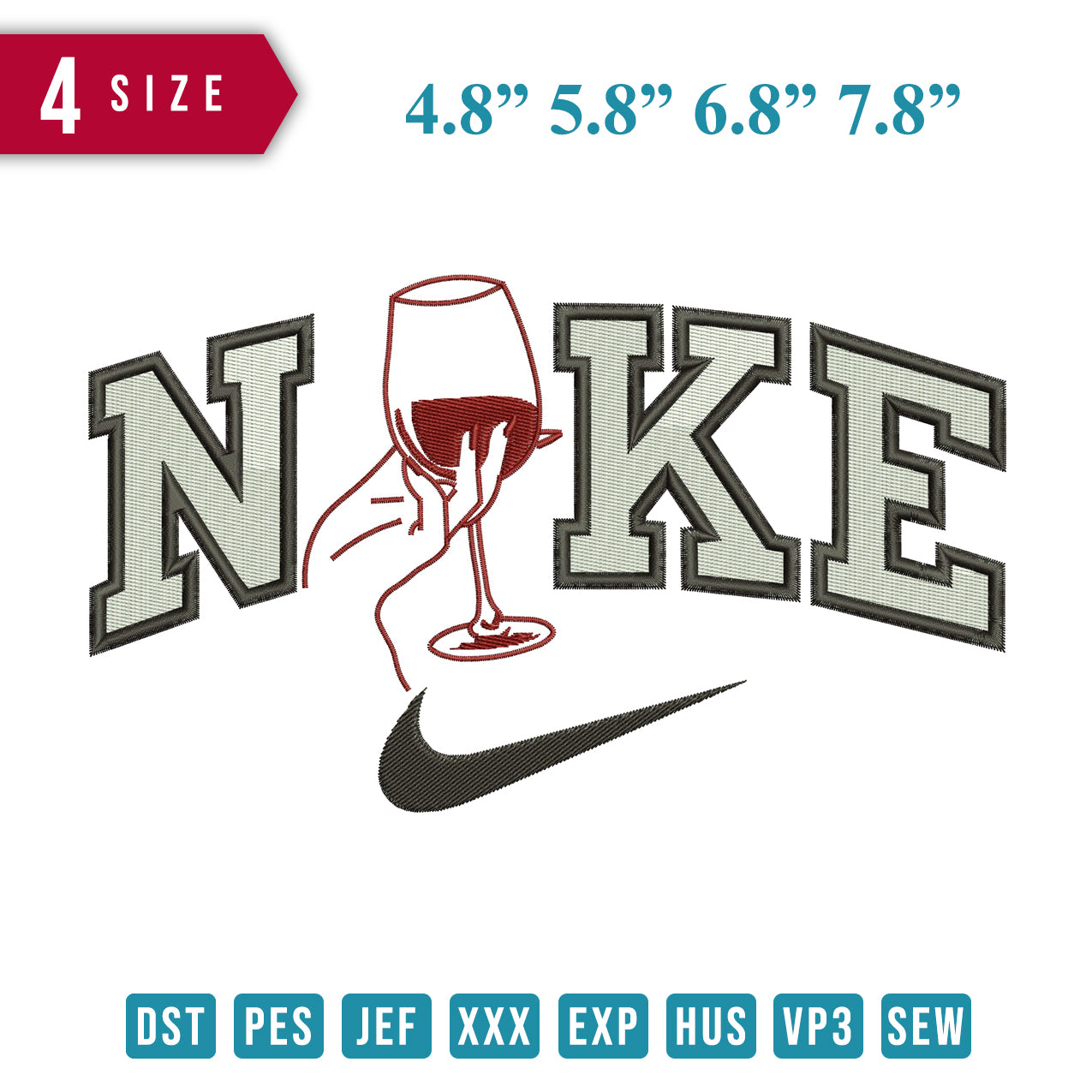 Nike Wine Glass