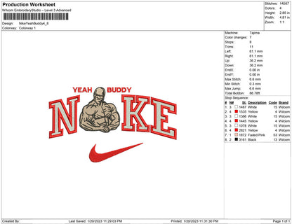 Nike yeah buddy Muscle