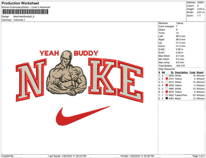 Nike yeah buddy Muscle