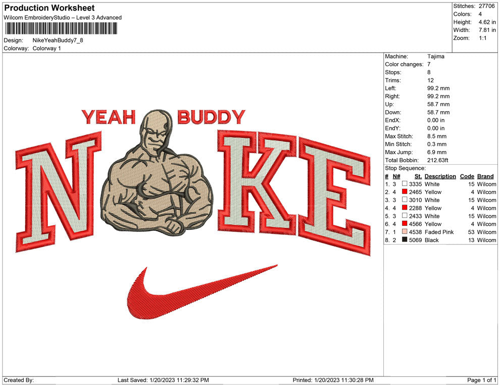 Nike yeah buddy Muscle