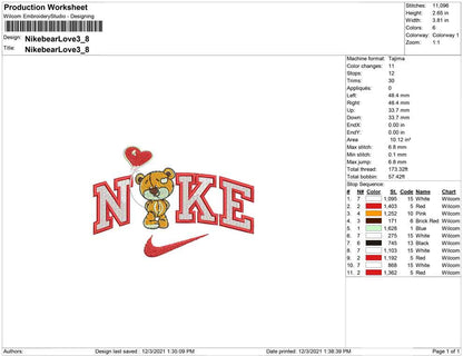 Nike Bear Love