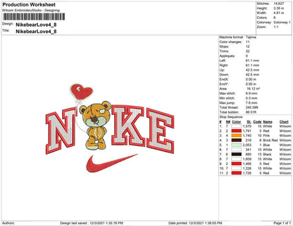 Nike Bear Love