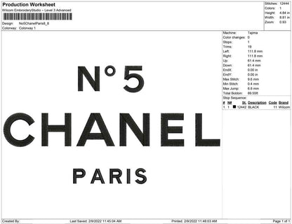 No 5 Chanel Paris