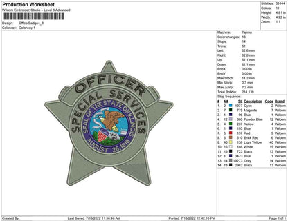 Office sherif badge