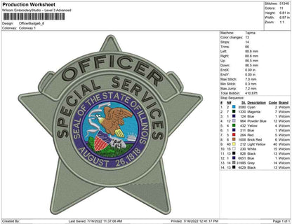 Office sherif badge