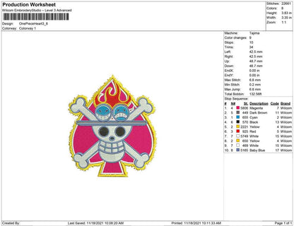 one piece logo heart