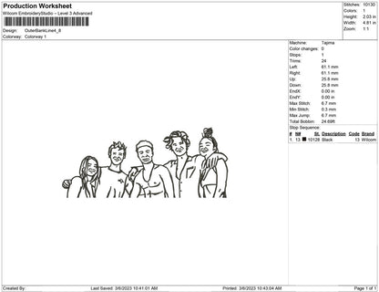 Outer Bank Line art