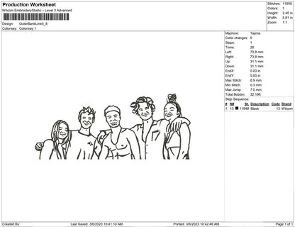 Outer Bank Line art