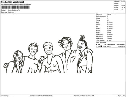 Outer Bank Line art