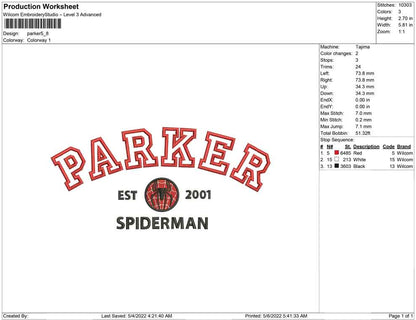 Parker Big Size