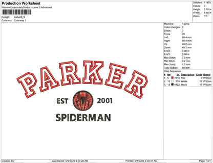Parker Big Size