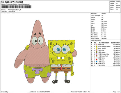 Patrick and spongebob