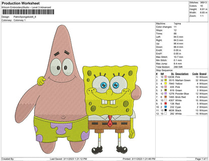 Patrick and spongebob