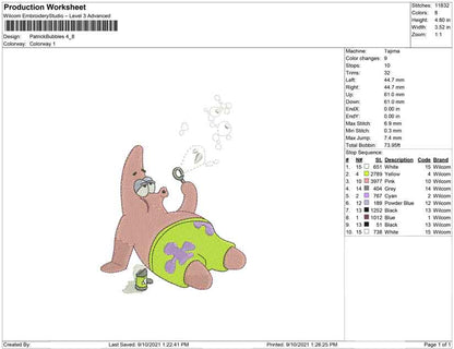 Patrick Blowing Bubbles