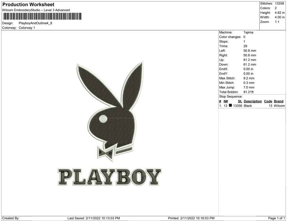 Playboy and outline