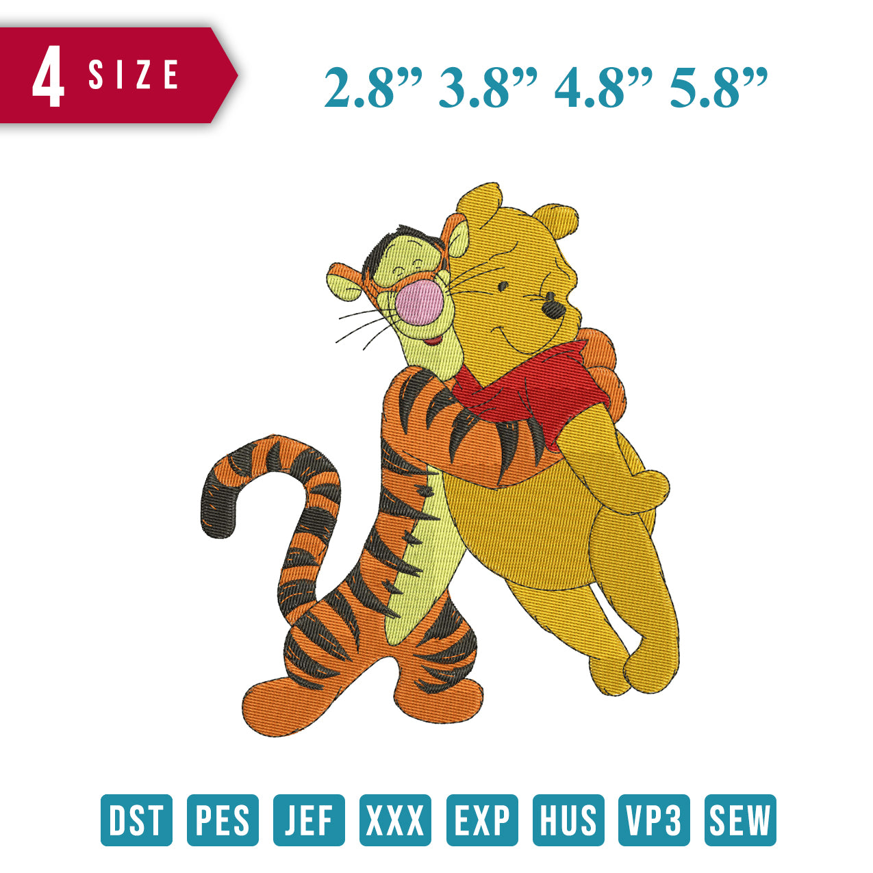Mini the Pooh and Tiger