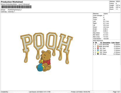 Pooh Eating Honey