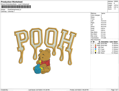 Pooh Eating Honey