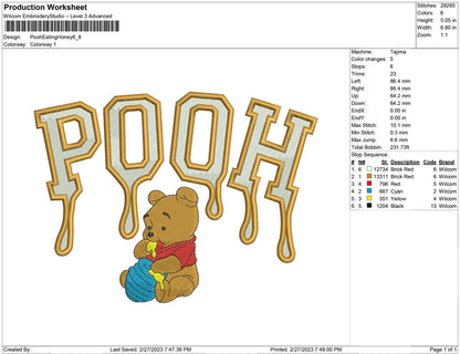 Pooh Eating Honey