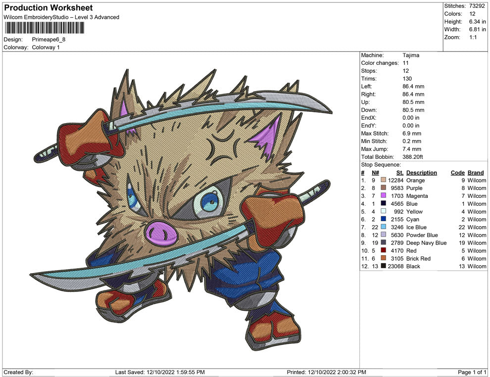 Primeape with sword