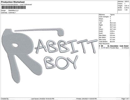 Rabbit Boy Big size