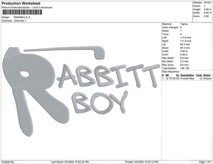 Rabbit Boy Big size