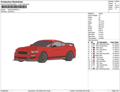 Red Car GT350