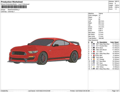 Red Car GT350